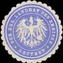 Siegelmarke Der K. Landrat des Kreises Beuthen W0391646